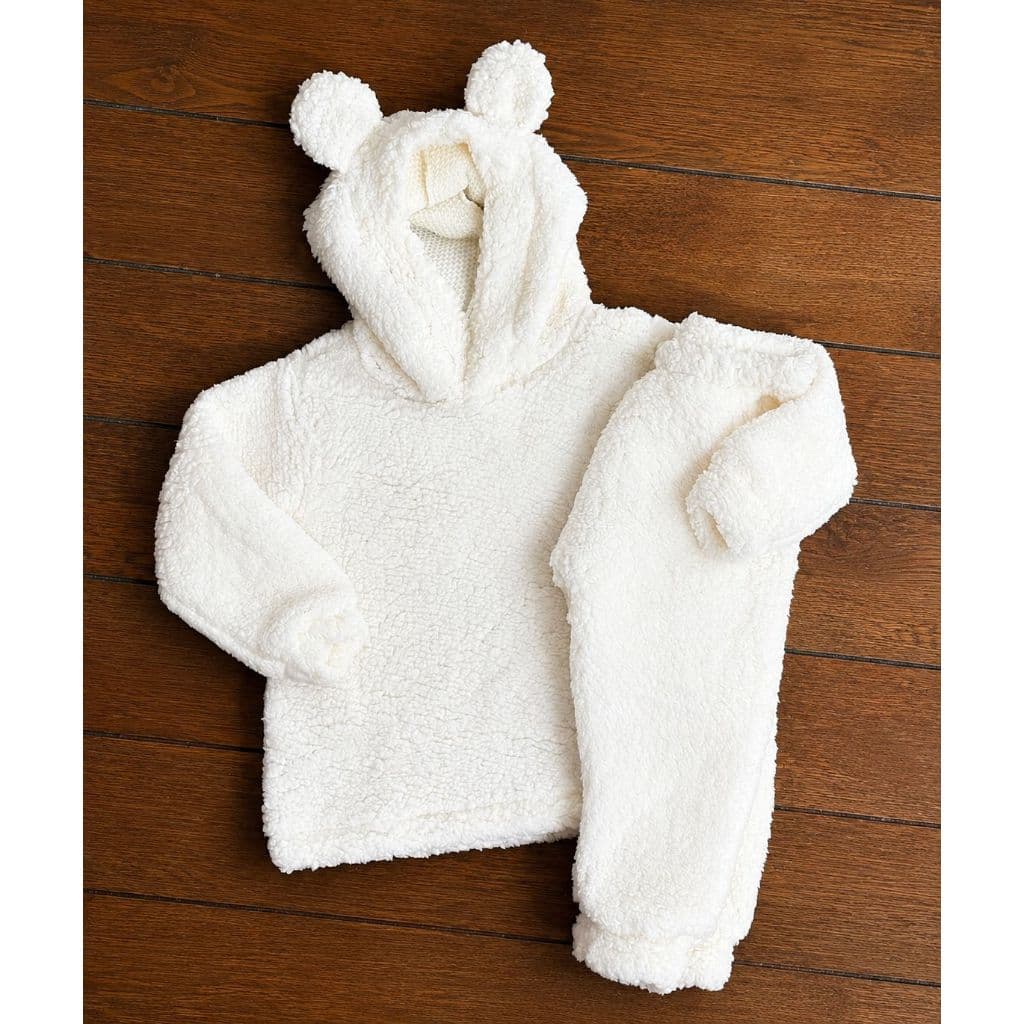 Conjunto de Bebê Menino Menina Blusa e Calça Carnerinho Kit 02 Peças Roupa de Bebê Menino Menina.