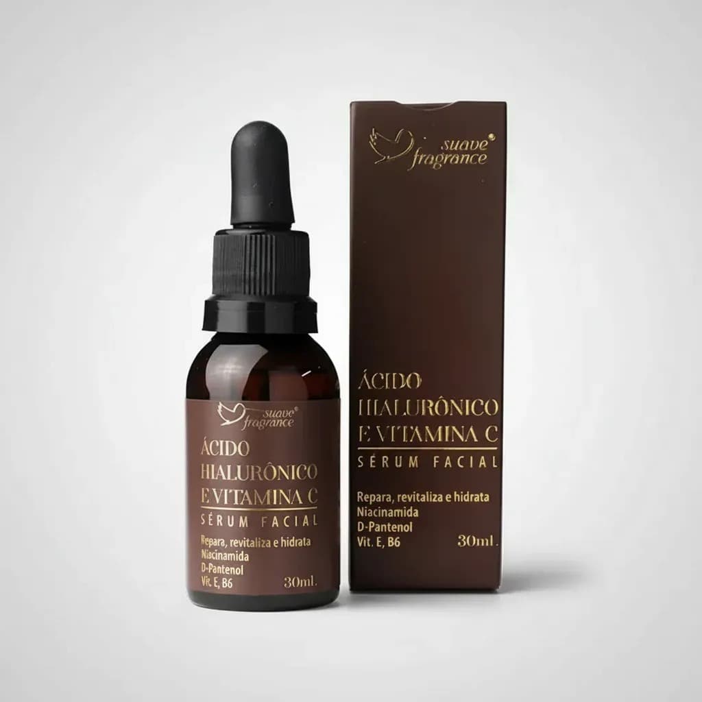 SERUM FACIAL ACIDO HIALURONICO E VITAMINA C - SUAVE 30ML
