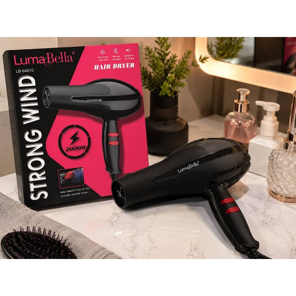 Secador de Cabelo Profissional LumaBella 2000W Ar Quente e Frio LB-64010 (SEM BICO)