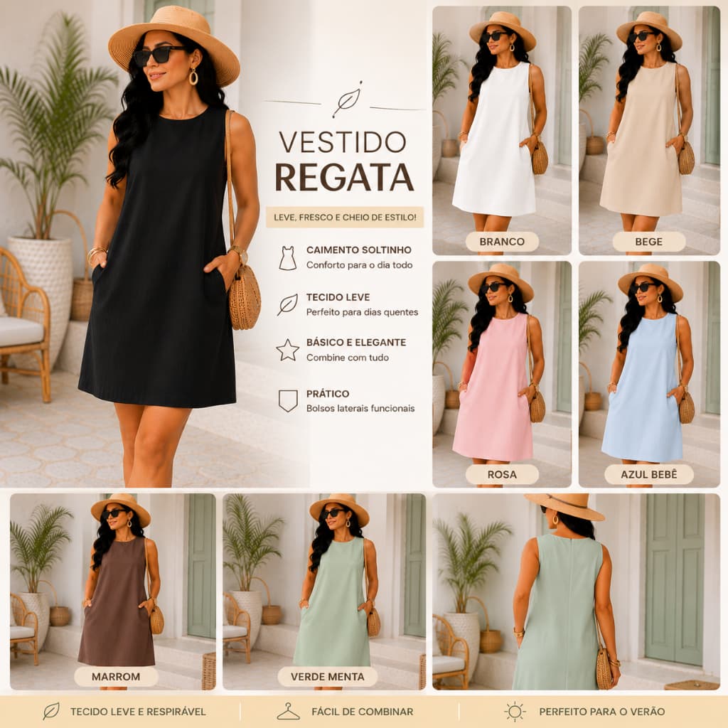Novo Vestido Marrante Bolso Ziper Alta Costura Blogueira Tendencia