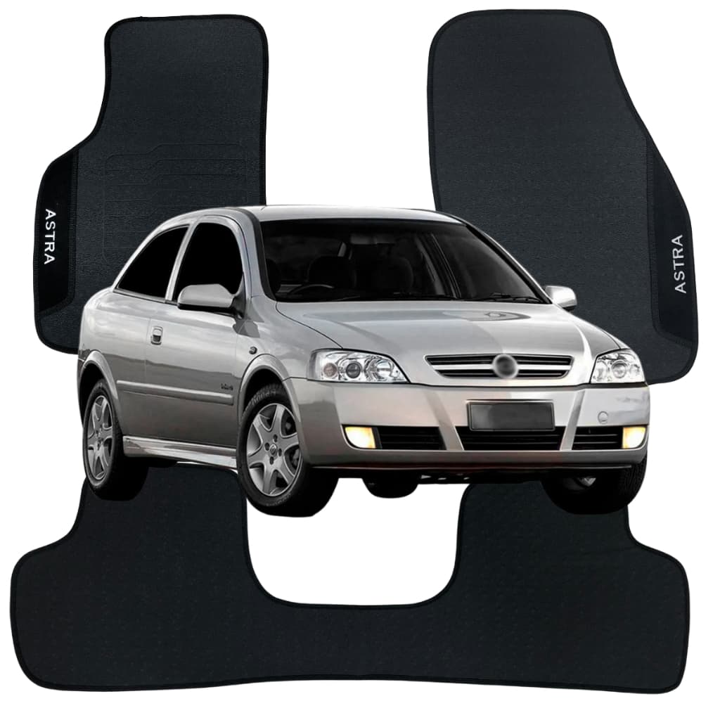 Tapete Astra Hatch e Sedan Borracha Traseira Inteiriça Automotivo Antiderrapante Protetor Carpete