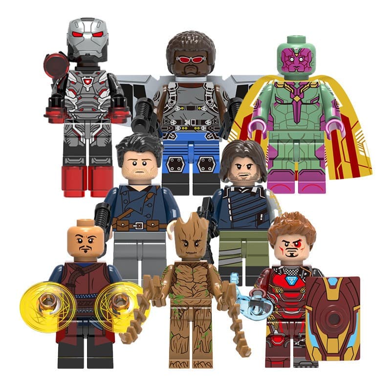 Lego Minifiguras Marvel Herois Vingadores X0217 Blocos de Montar - Pronta Entrega