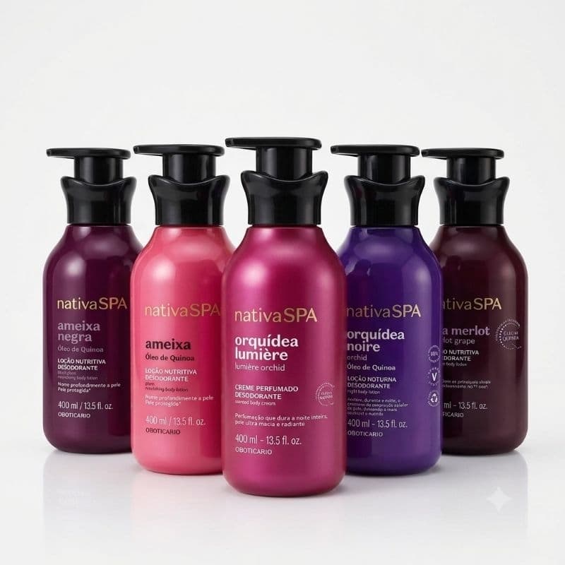 ​Hidratante Nativa Spa O Boticario Ameixa Uva Orquídea - Fragrância a Escolher
