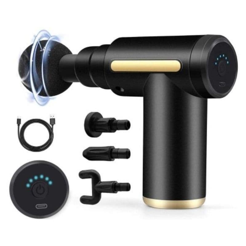 Pistola Massageadora Eletrica Profissional Mini Massageador Muscular Portatil Alivio De Dores Academia Treino