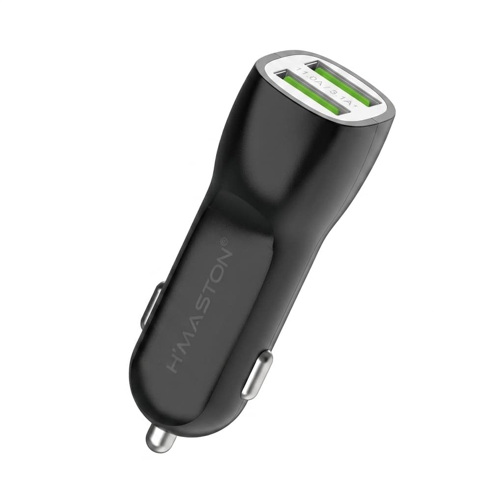 Carregador Veicular 2 Saídas USB 4.1A Turbo Preto CB07 - H'maston