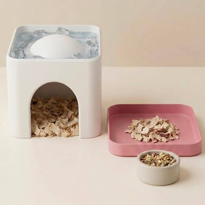Casinha de verão térmica para pet, Hamsters, Porquinhos da Índia e Roedores, em impressão 3D. Com nome personalizado.