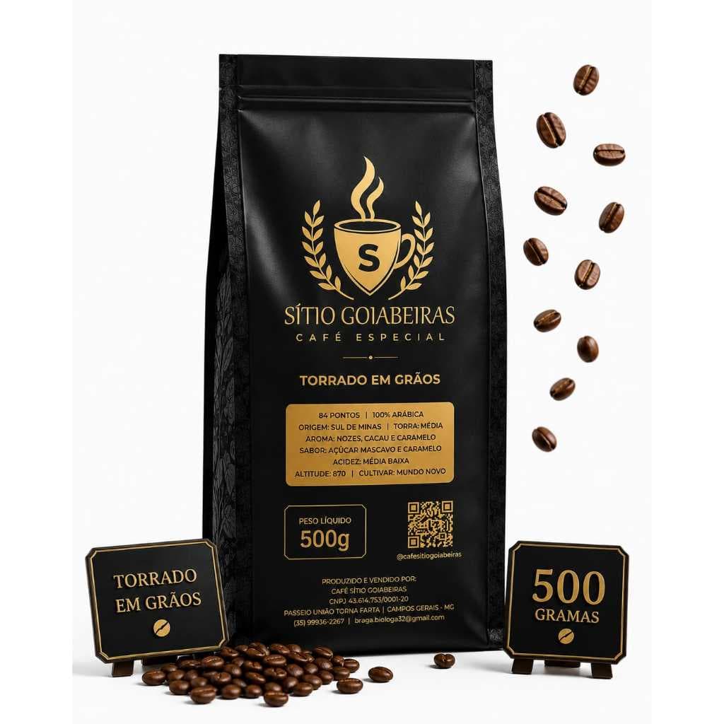 🔥 Café Especial Goiabeiras 500g em Grãos | 83 Pontos SCA |☕Café Premium 100% Arábica | Microlote Especial | Torra Fresc