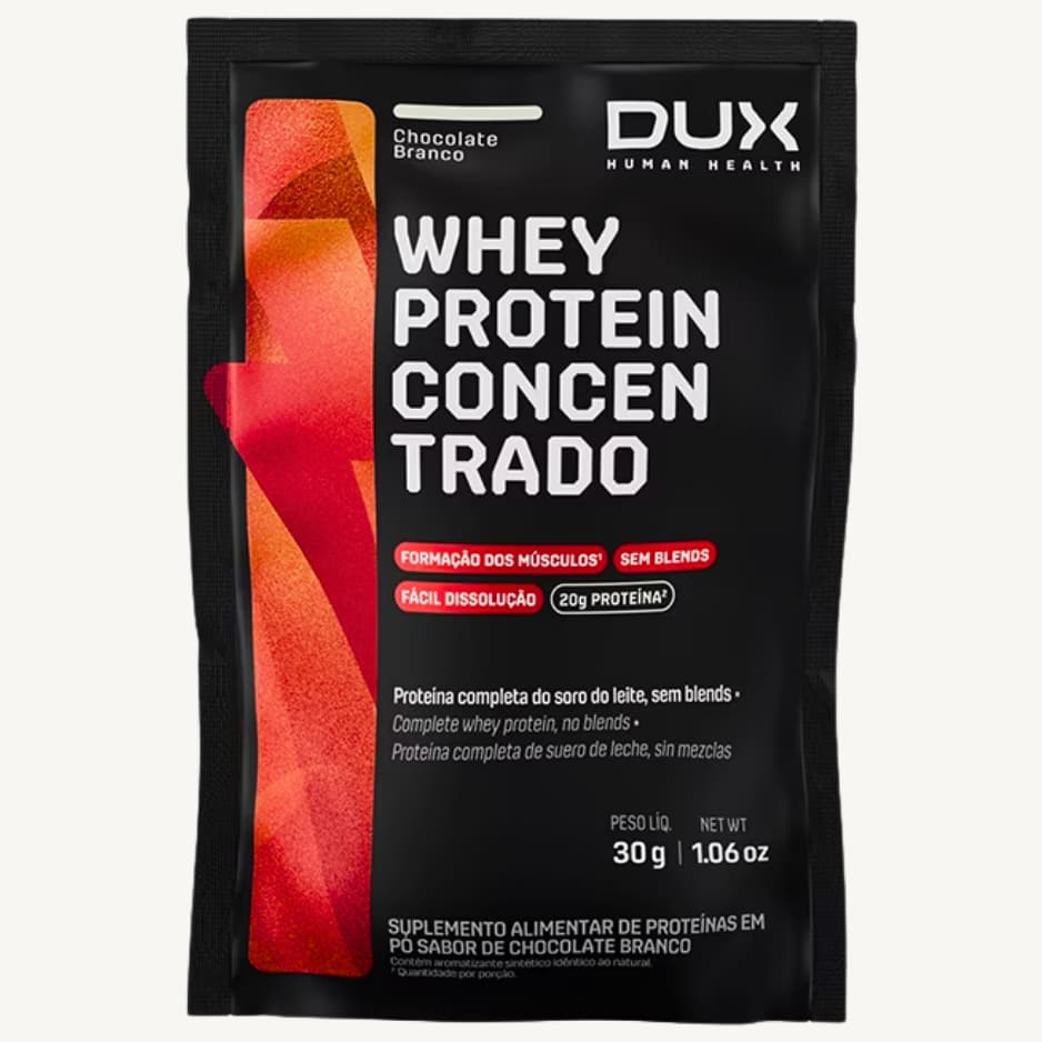 WHEY PROTEIN CONCENTRADO SACHE 30G CHOCOLATE BRANCO