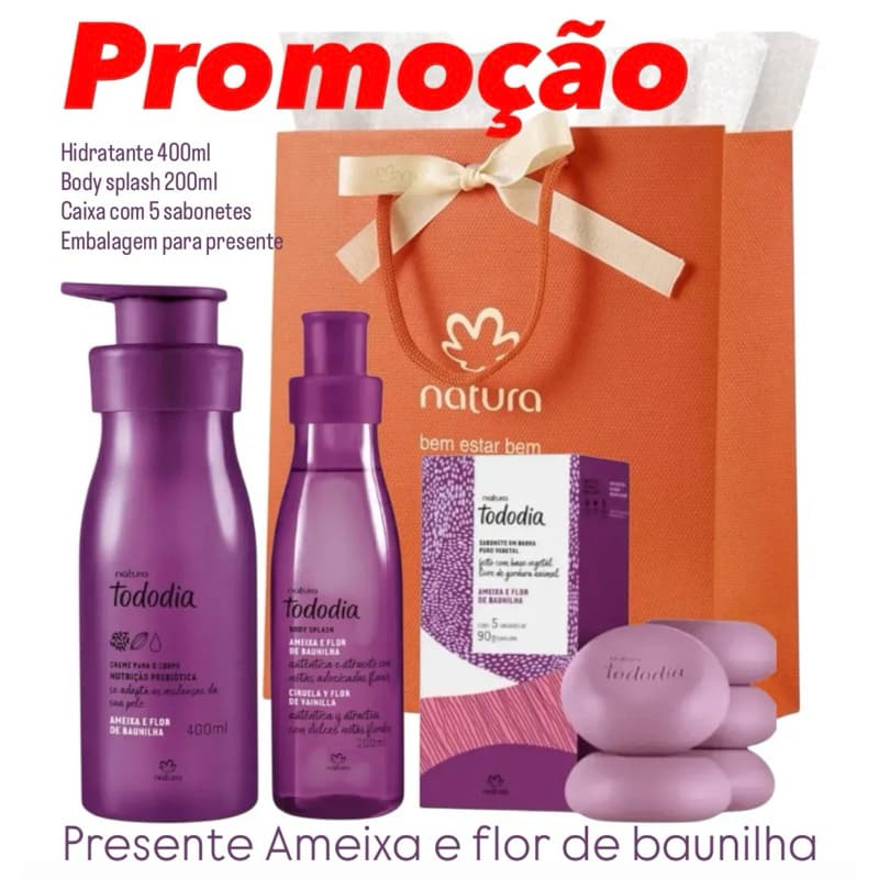 Ameixa e flor de baunilha Natura Tododia Original - Variações