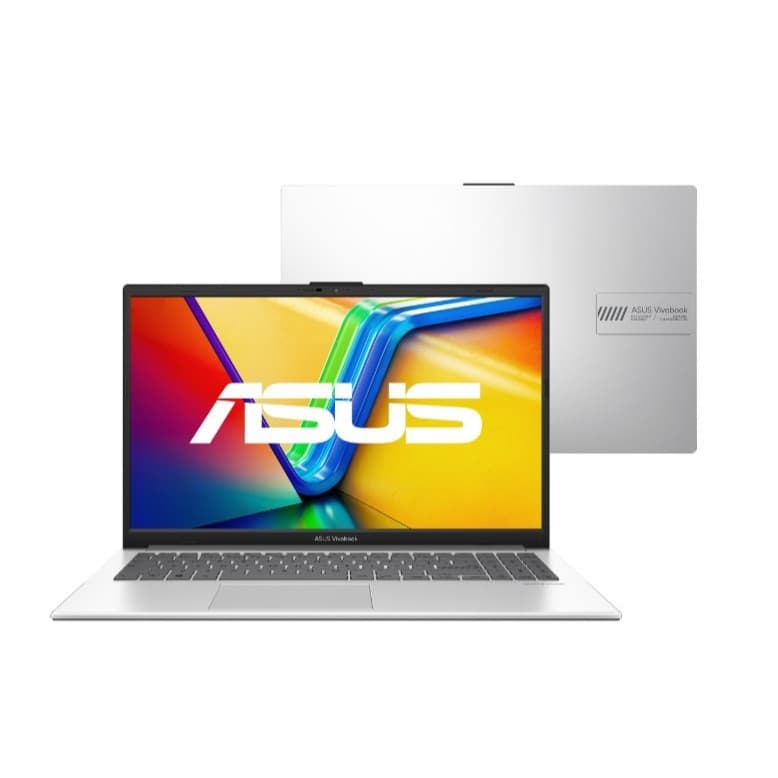 Notebook Asus Vivobook Go 15.6 Fhd De 256 Gb/8 Gb I3-n305 W11 - Cool Silver Prateado