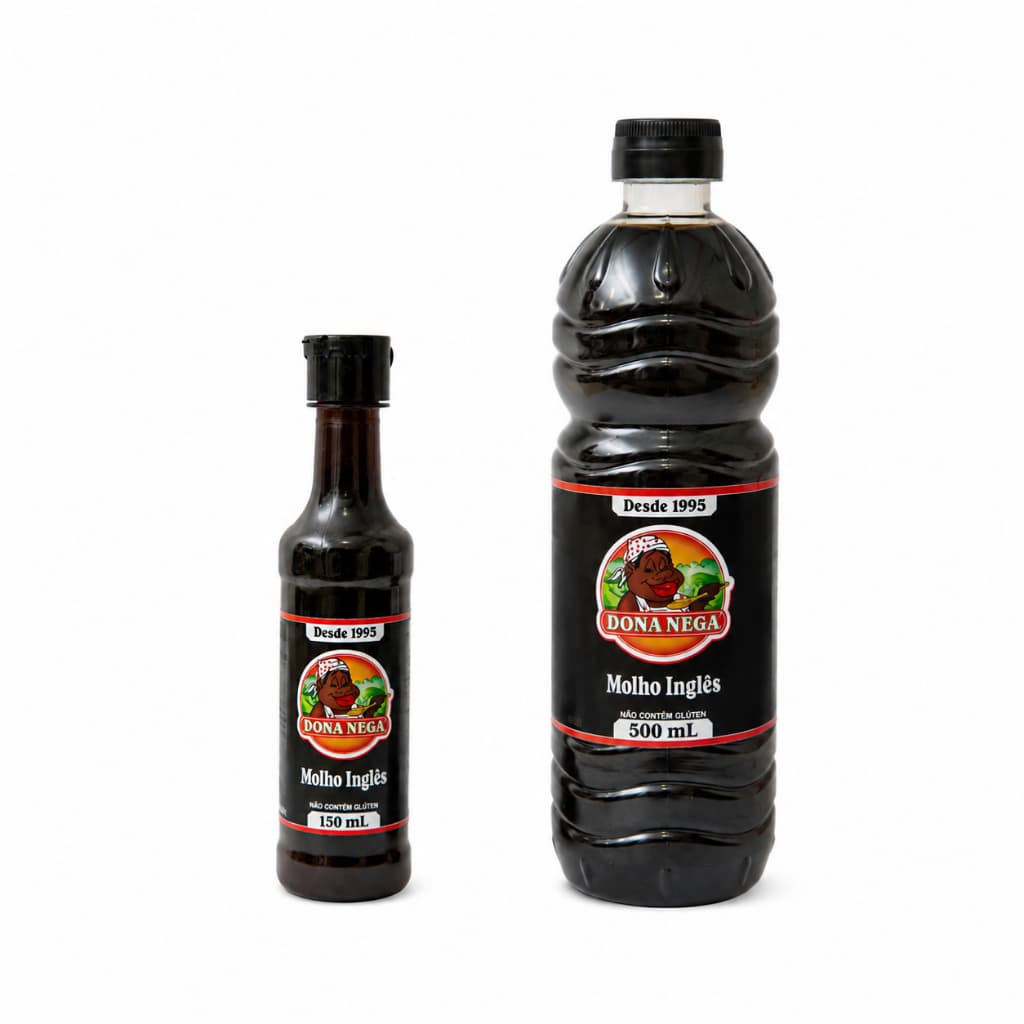 Molho Inglês 150ml e 500ml Dona Nega | Sabor e Tradição desde 1995