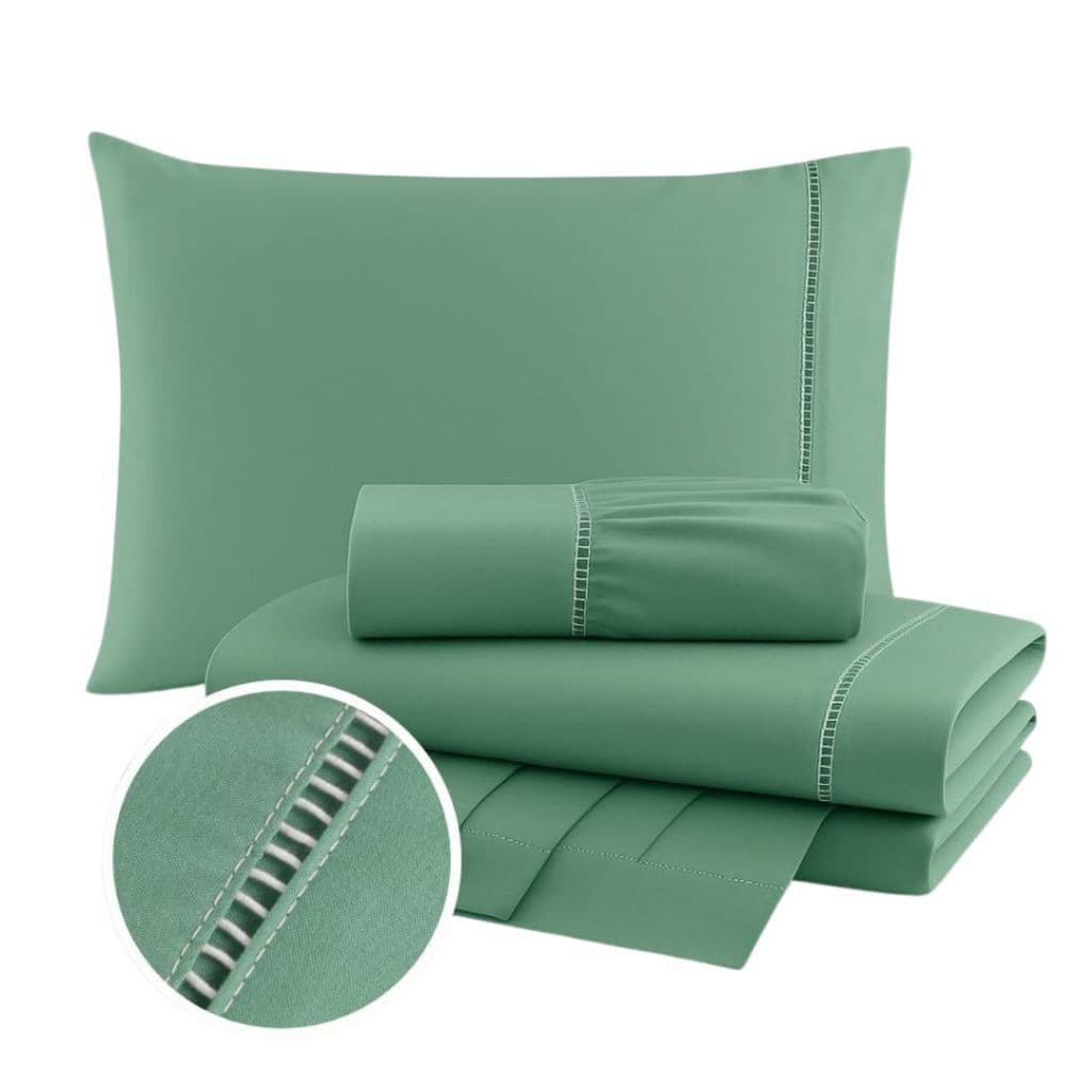 Kit Lençol 400 Fios Jogo de Cama Casal Queen King Solteiro Micropercal Acetinado Ponto Palito