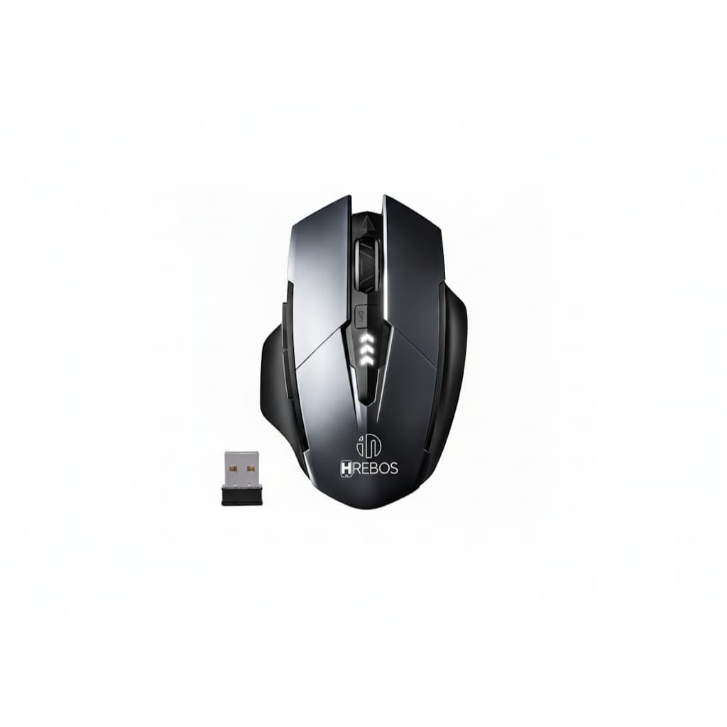 Mouse Sem Fio Wireless Recarregável  Gamer Ergonômico 2.4g