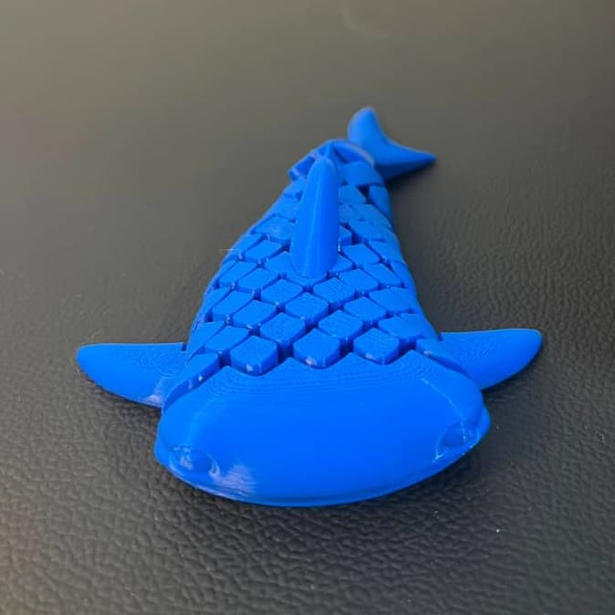 Brinquedo sensorial, tubarão articulado, impressão 3D, brinquedo educativo, estímulo sensorial, brinquedo para criança,
