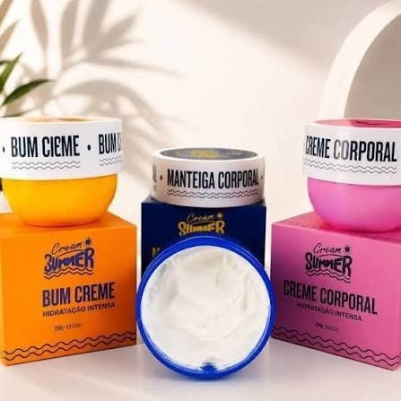Kit Creme Hidratante Corporal - Bumbum Creme - Manteiga Corporal - Hidratante Cream Summer 230g - JUMMY JU