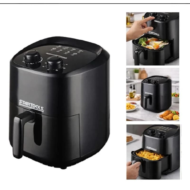 Air Fryer Fritadeira Elétrica Sem Óleo 3,4l Preto 127v Startools Premium