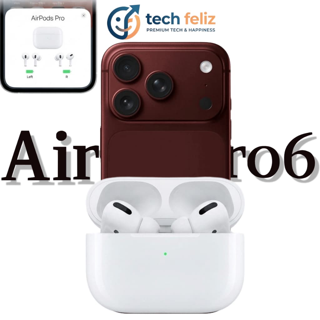 Fone Bluetooth Pro6 Premium | Imersão Total c Cancelamento Ruído Qualidade Superior p iPhoneAndroid