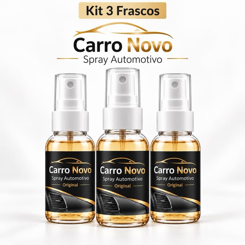 Kit 3 Cheirinho CARRO NOVO Spray Automotivo para Carro Aromatizante de Qualidade Concentrado Premium