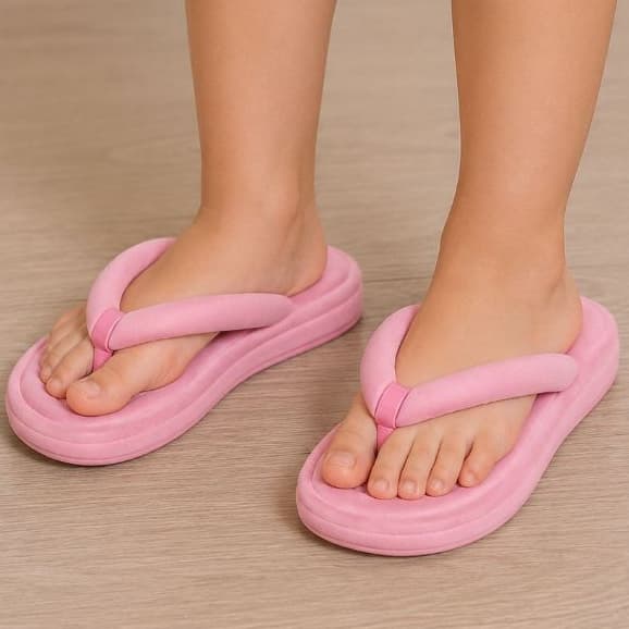 Chinelo Flip Flop Infantil Caramelo menina.Leve e Confortavel.Drika Calçados