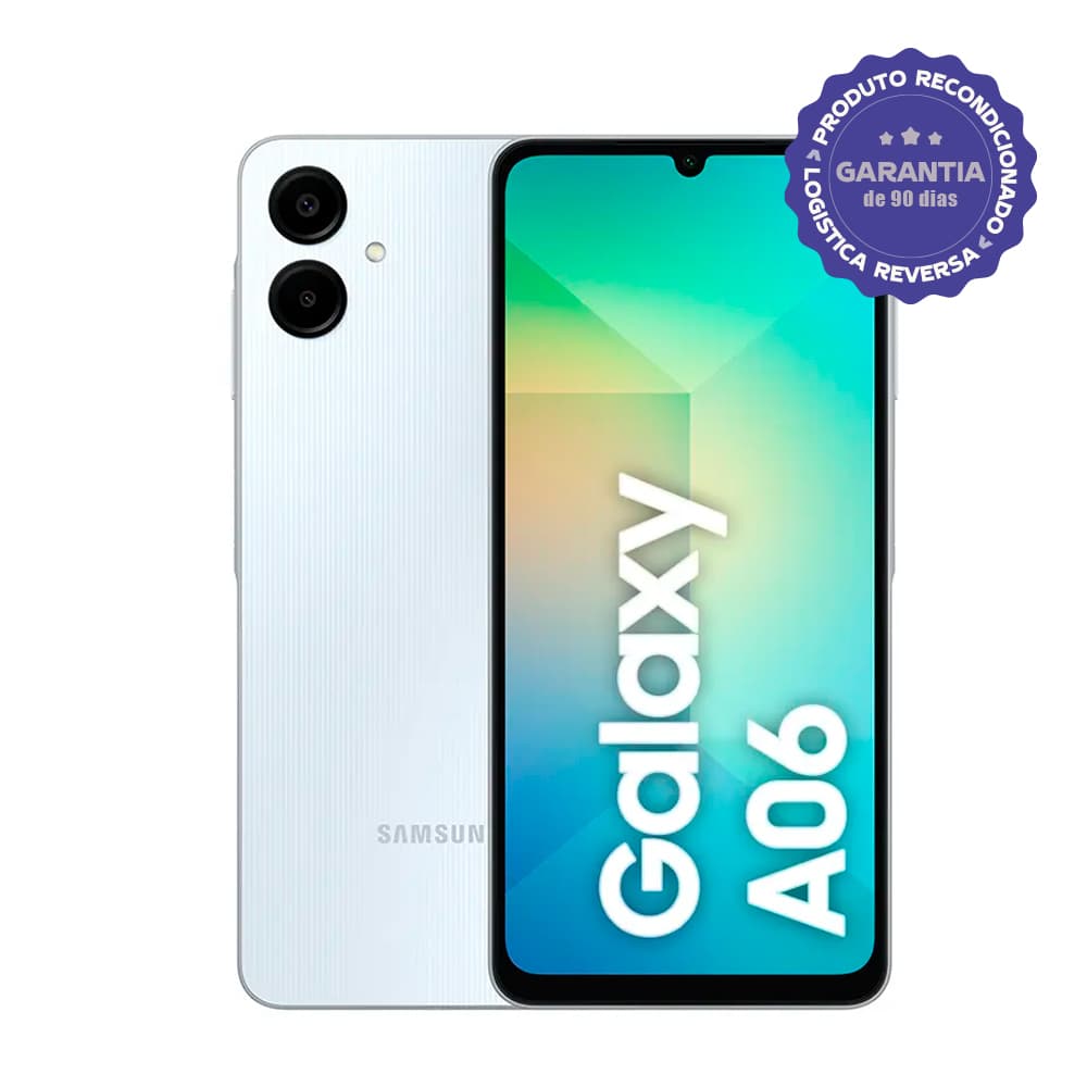 Celular Samsung Galaxy A06 128GB 4GB RAM Branco Dual SIM [Recondicionado] Excelente estado