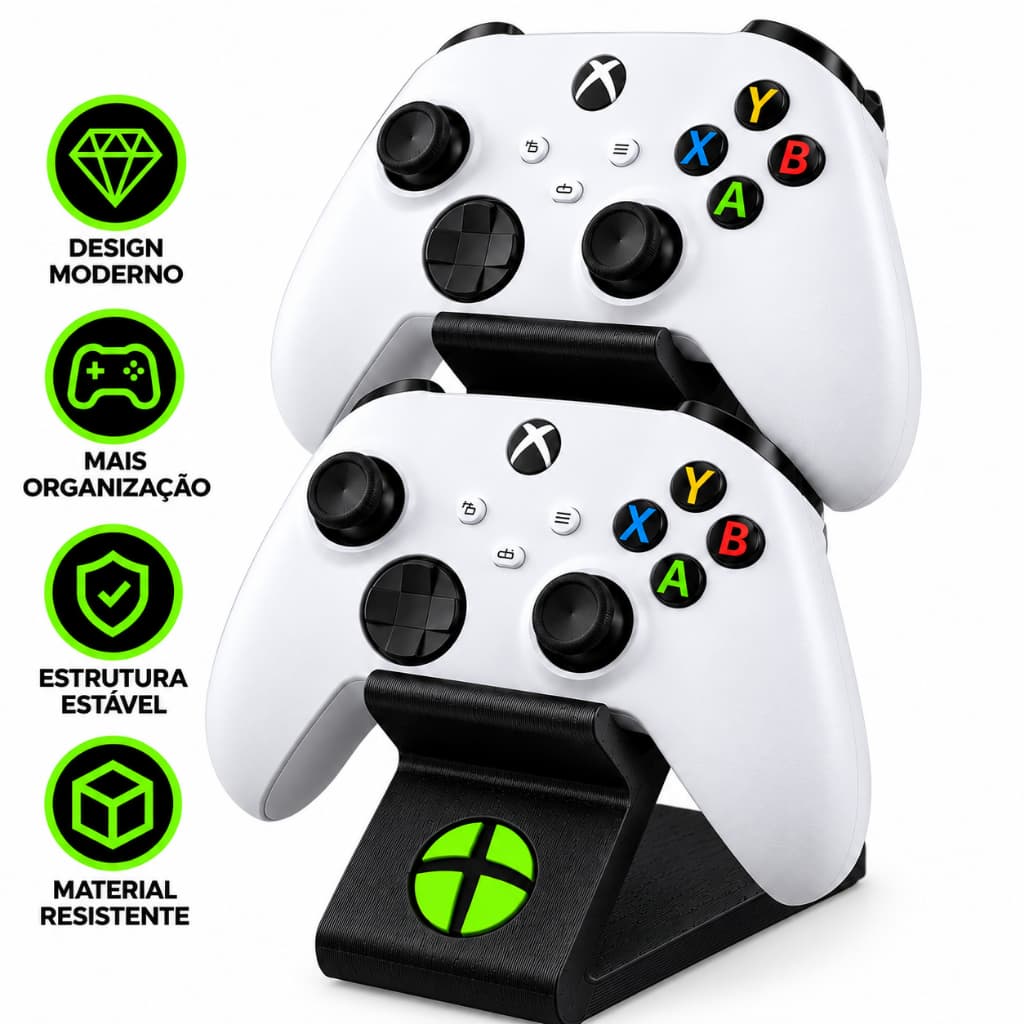Suport Manete Gamer Compativel com Controle XBox e Organizador Video Game