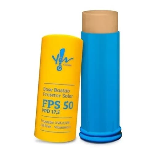 Protetor Solar Base Bastão Fps 50 Bege Yes Cosmetics