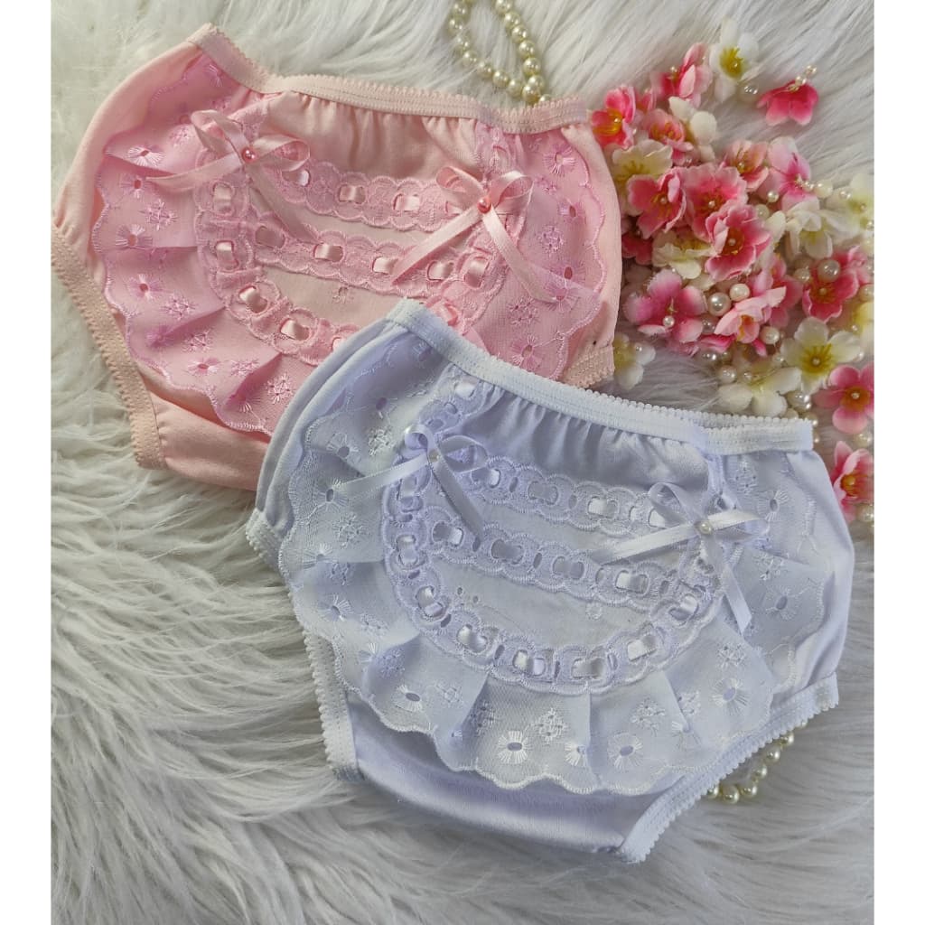 Calcinha bunda rica /Tapa fralda/modainfantil/menina/Bebê 2 peças!!