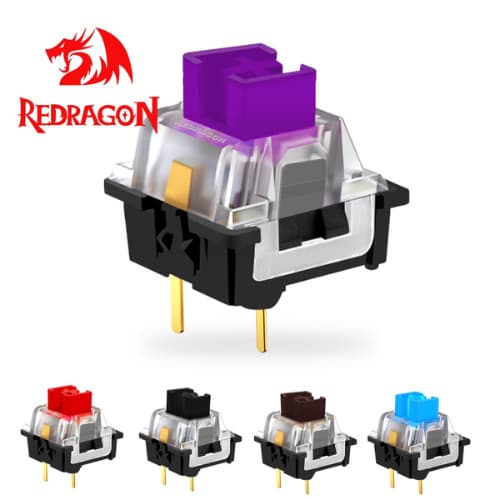 Switch Redragon Original  Teclado Mecânico - Azul-marrom,vermelho 10pcs  para Teclado Mecânico gamer