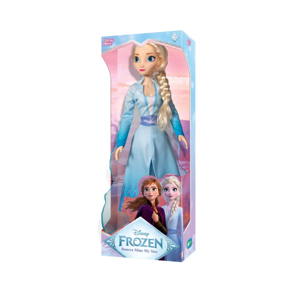 Boneca Frozen Elsa 55 Cm Articulada  Brinquedo Infantil princesas Disney