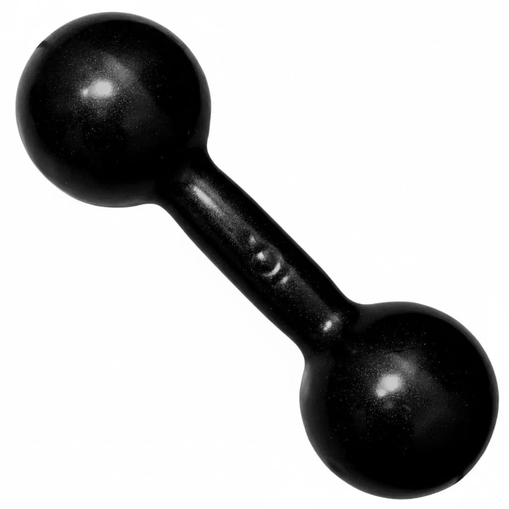 HALTER BOLA 6KG EMBORRACHADO PESO DUMBBELL EXERCÍCIO FORÇA MUSCULAÇÃO GYM PILATES FISIOTERAPIA ACADEMIA EM CASA