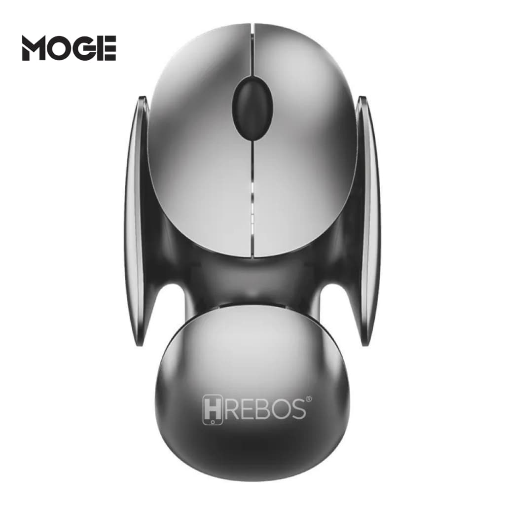 Mouse Sem Fio Bluetooth + USB 2.4G | 1600 DPI | LED | Hrebos IF-200