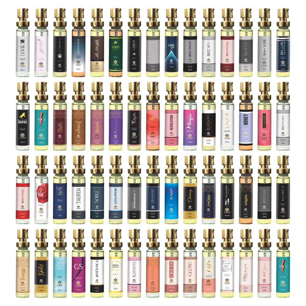 Perfume Zyone Alta Fixação 25% de Essência Importada Parfum Feminino ou Masculino 10ml Lançamento