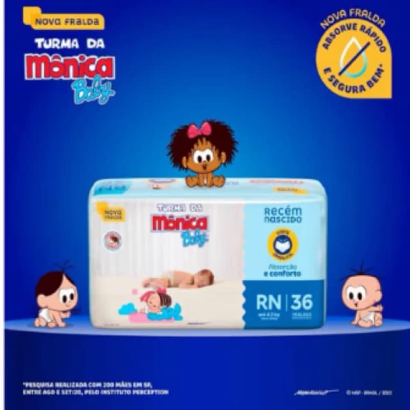Fralda recém nascido (RN) 35 Un