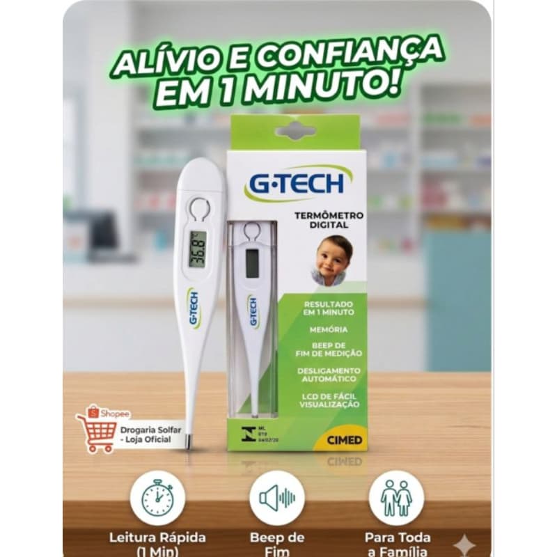 Termômetro digital G Tech​#termometro #gtech #saude #bebe #drogaria #farmacia #febre #cuidados#shopee #drogariasolfar