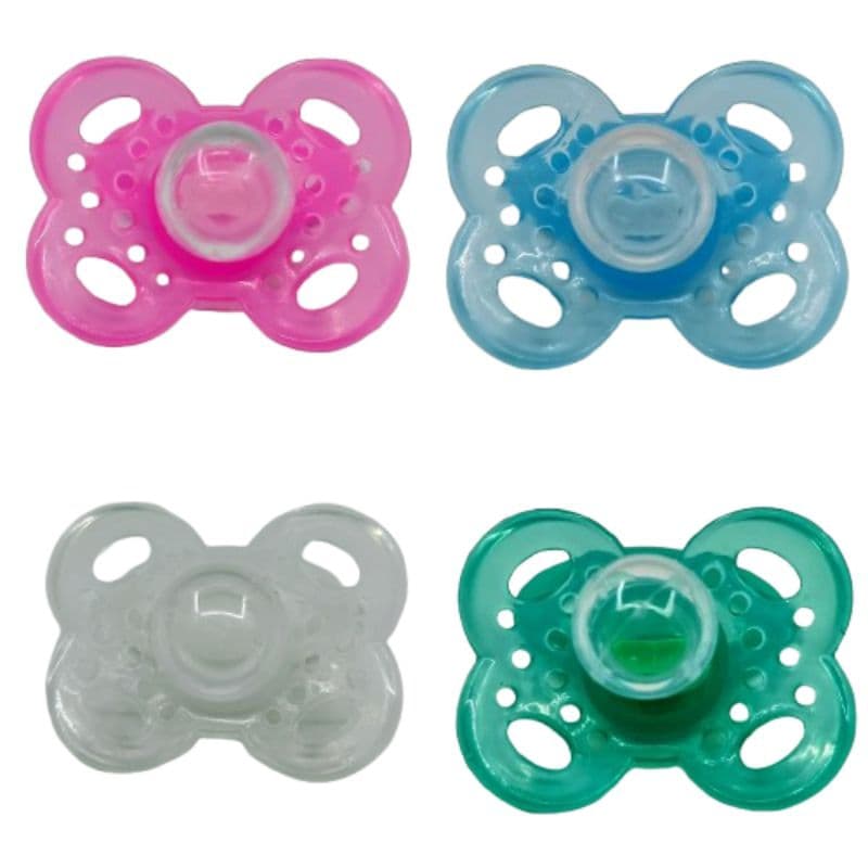 Kit com 3 Chupetas Bico Redondo para Bebê