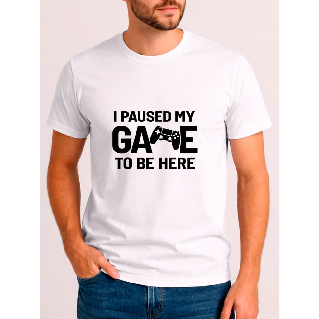 Camiseta Gamer Controle Game Masculina Estampa Minimalista Videogame - 100% Algodão Confortável