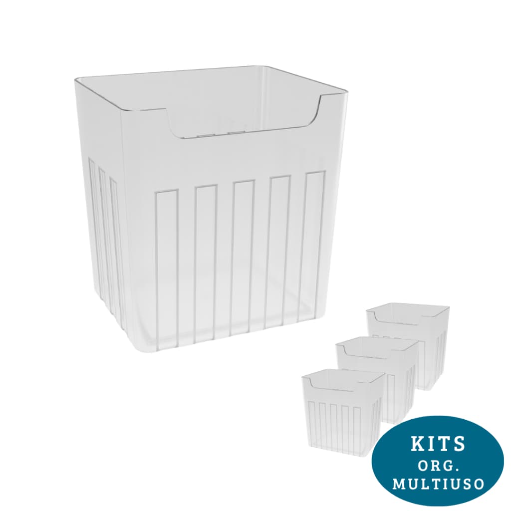 Kit Organizadores de Porta Geladeira Organizador Multiuso Plástico