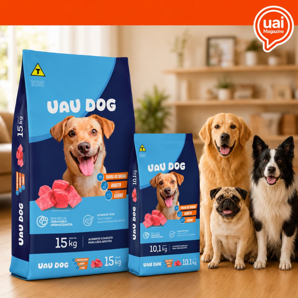 Ração Cachorro Adulto 10kg ou 15 Kg Uau Dog Tradicional