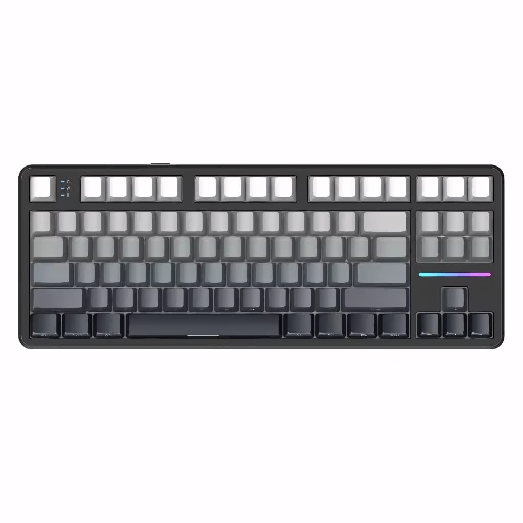 ATTACK SHARK X87 Teclado Mecânico Sem Fio Para Jogos Tri-Mode BT5.0/2.4G/USB-C Full-Key, Hot-Swap