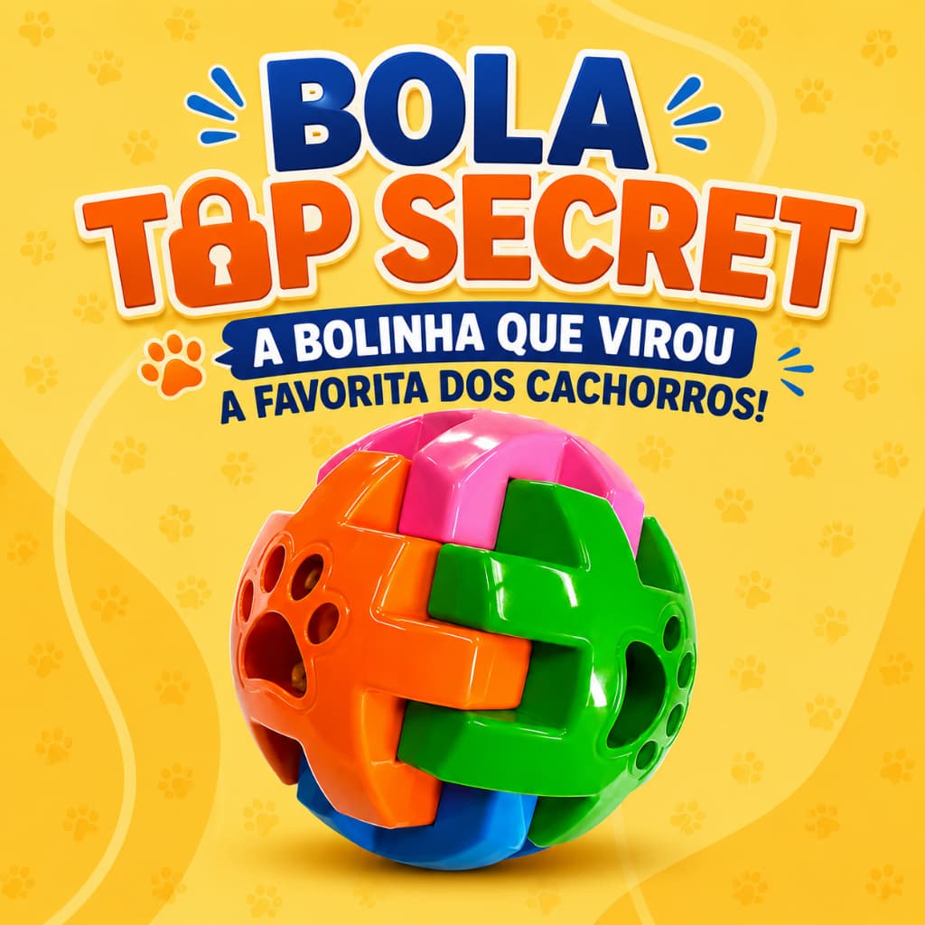 Bola Interativa para Cachorro Dispensa Petisco Brinquedo Inteligente Anti Tédio Pet