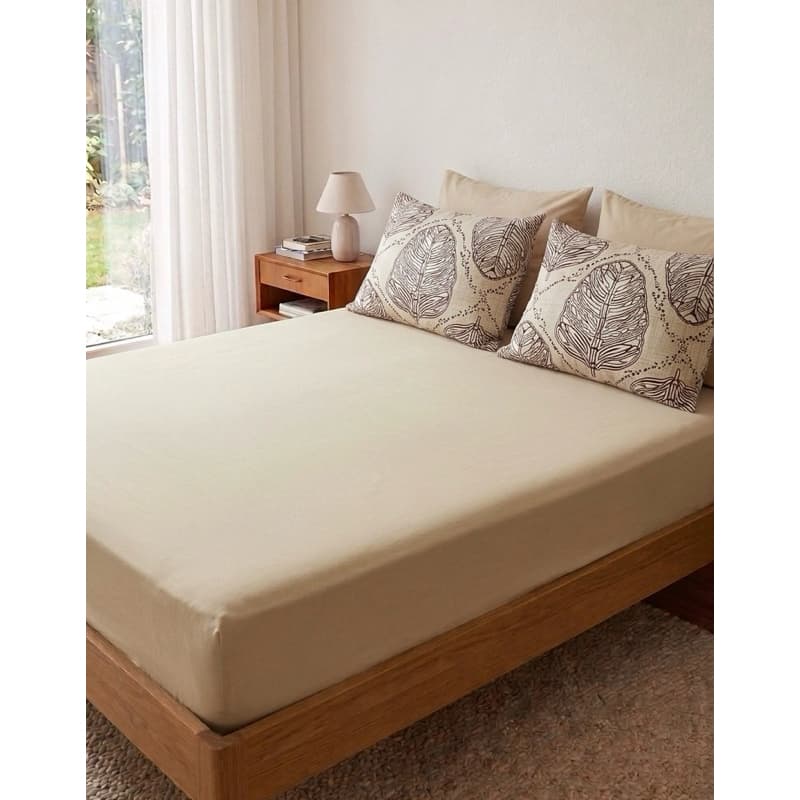 Roupa de Cama Casal 3 Peças Lencol C/ Elástico e 2 Fronhas. Cama Casal Box 1,38. Malha Algodão