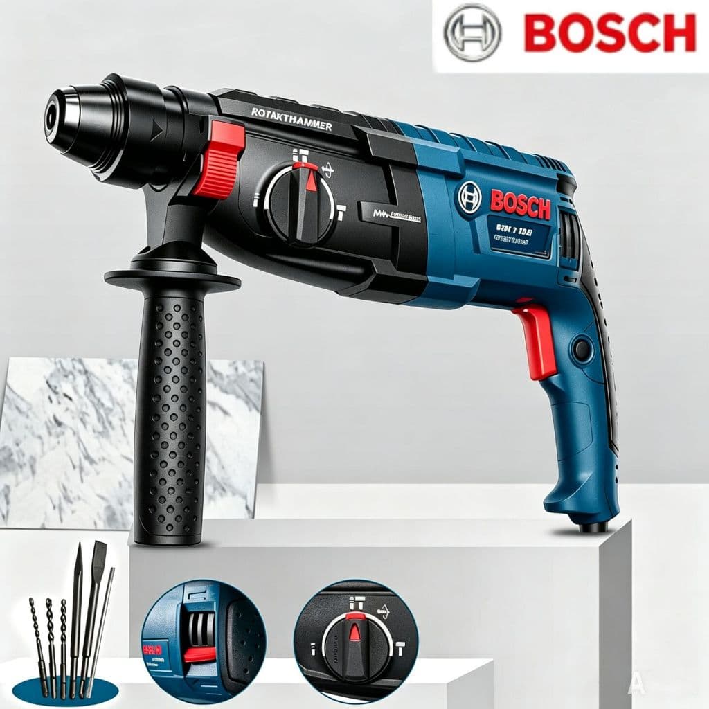 Furadeira de Impacto Rotativa Bosch GBH 2-28D Original Profissional Furadeira Parafusadeira 1600W