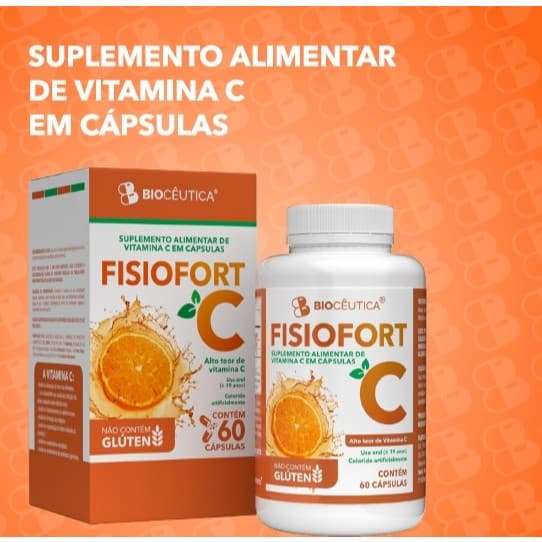 Vitamina C Fisiofort C 60 Cápsulas Biocêutica - Suplemento Imunidade