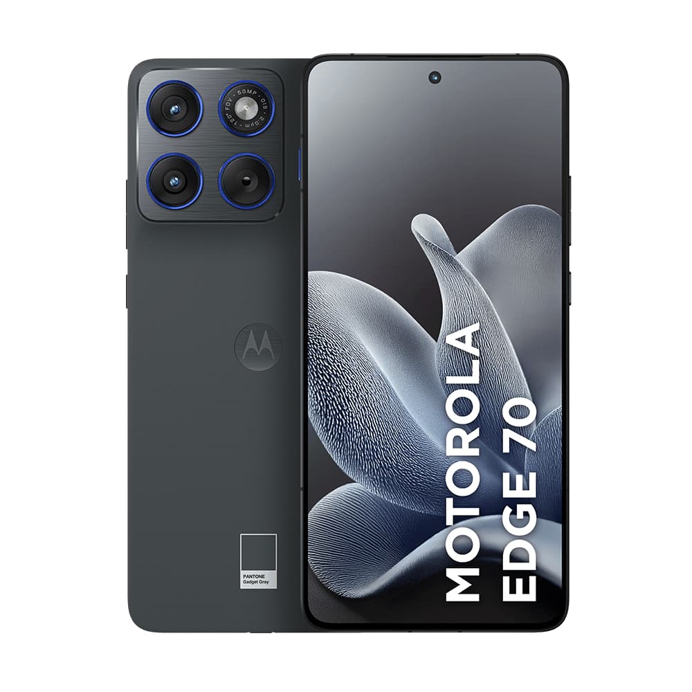 Motorola Edge 70, 5G, Pantone Gadget Gray, 256GB, 8GB RAM e 3x de 50MP, Ultrafino, Tela 1.5K extreme Amoled