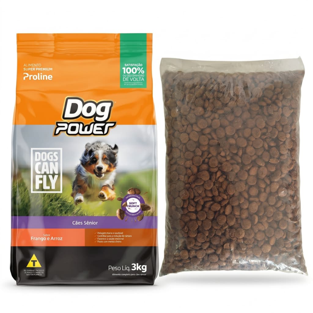 Dog Power Senior 7+ Granel Ração Para Cachorro Super Premium