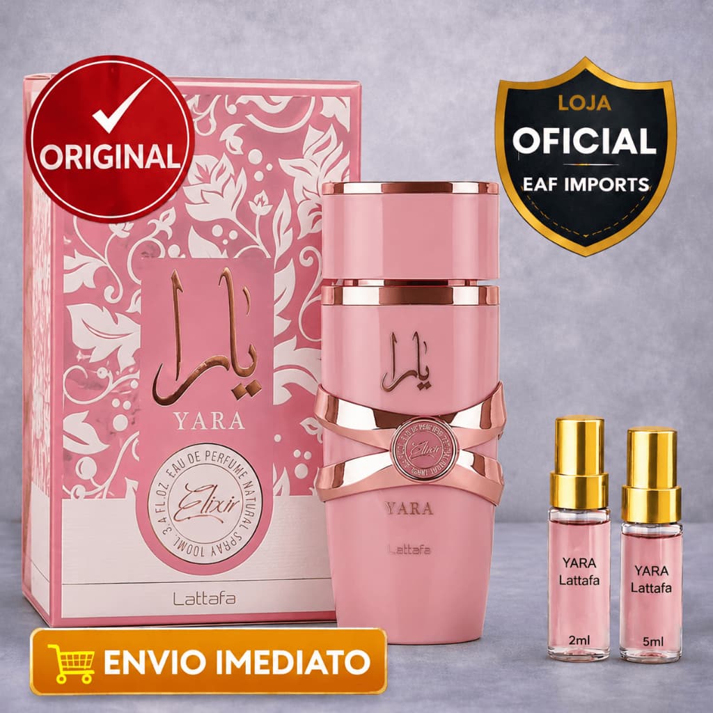 Perfume Yara Elixir Lattafa Feminino Original Eau de Parfum Importado