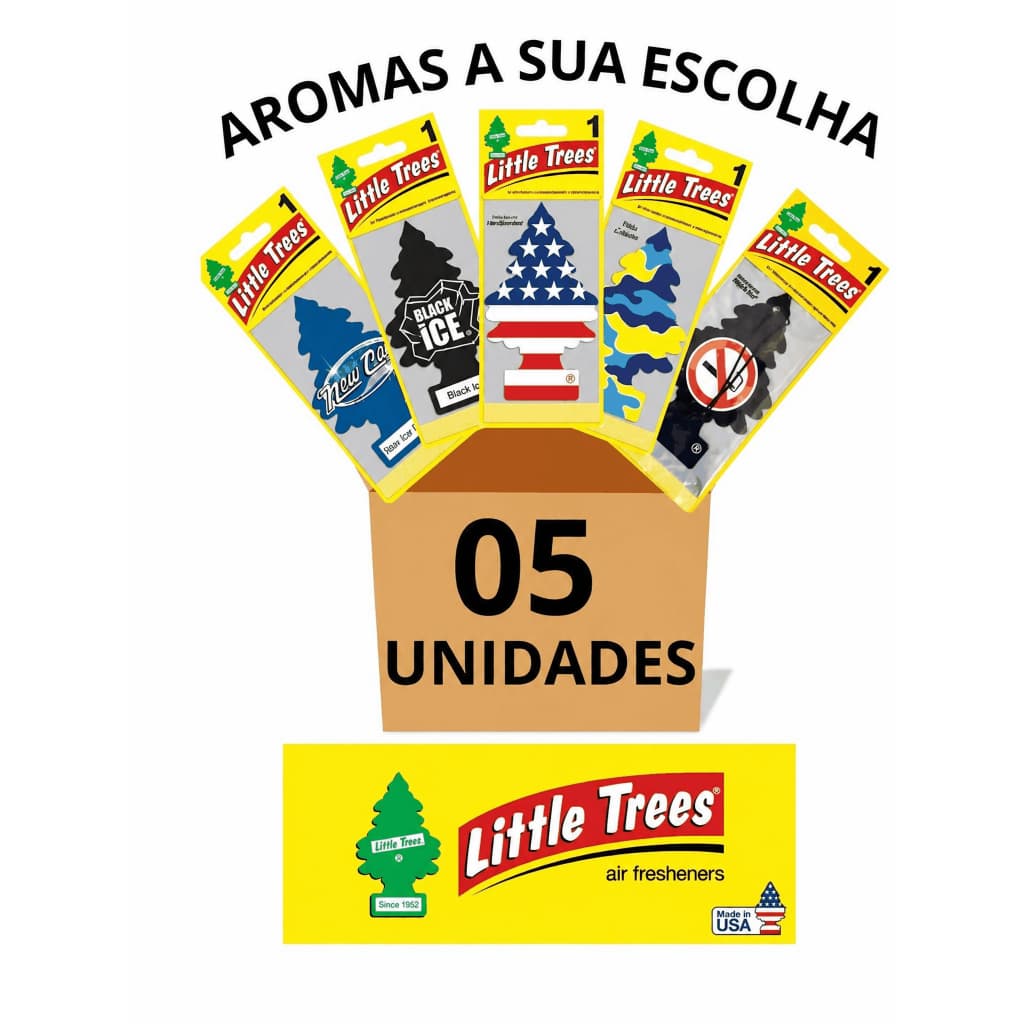 Kit 5 unidades Little Trees - Cheirinho / Aromatizante para Carro