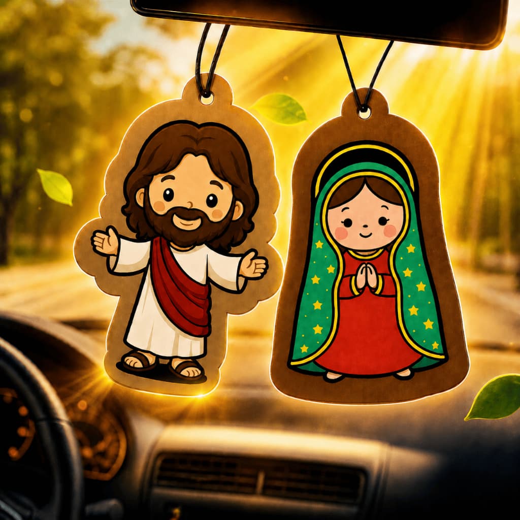 10 Cheirinhos Aromatizante para Carro e Ambiente Jesus & Maria Abençoe seu ambiente - Felsen Car