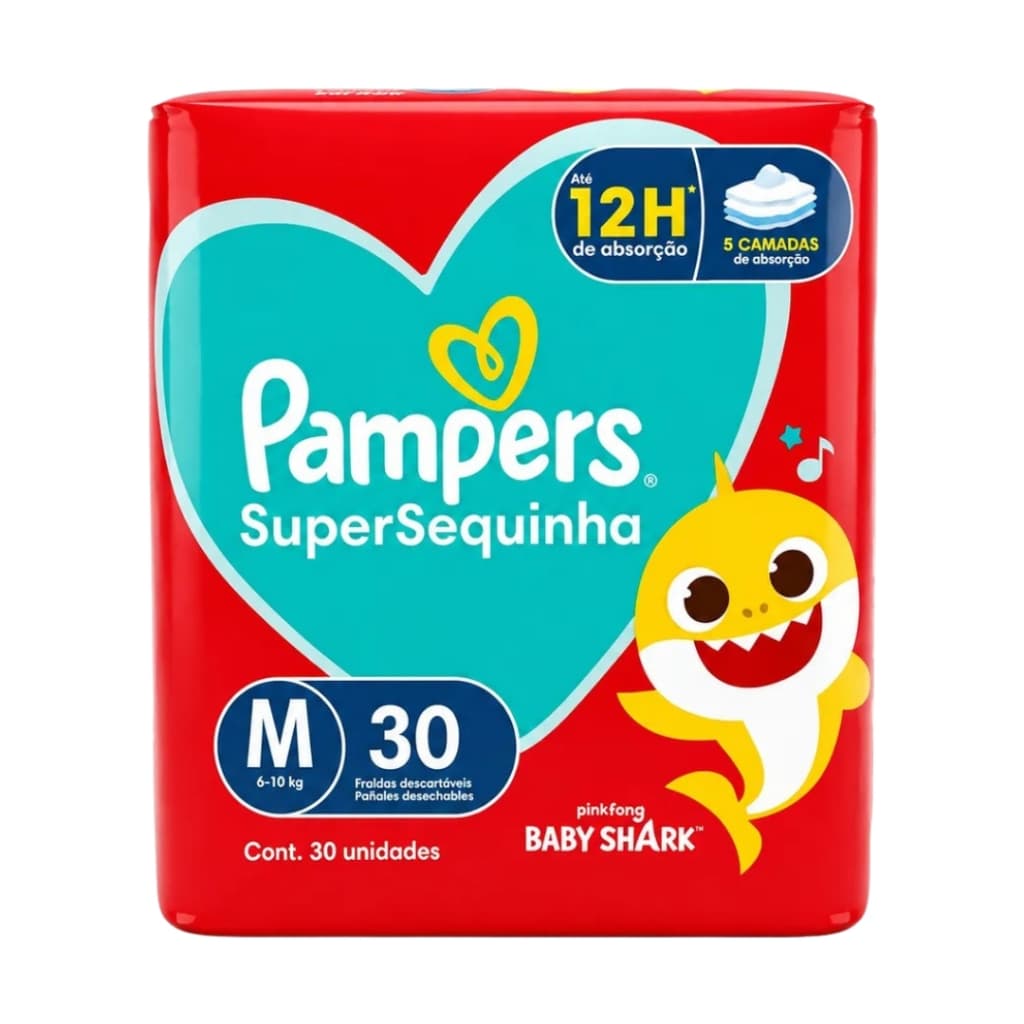 Fralda Descartável Infantil Pampers Supersequinha Barato Revenda Baby Super Sequinha