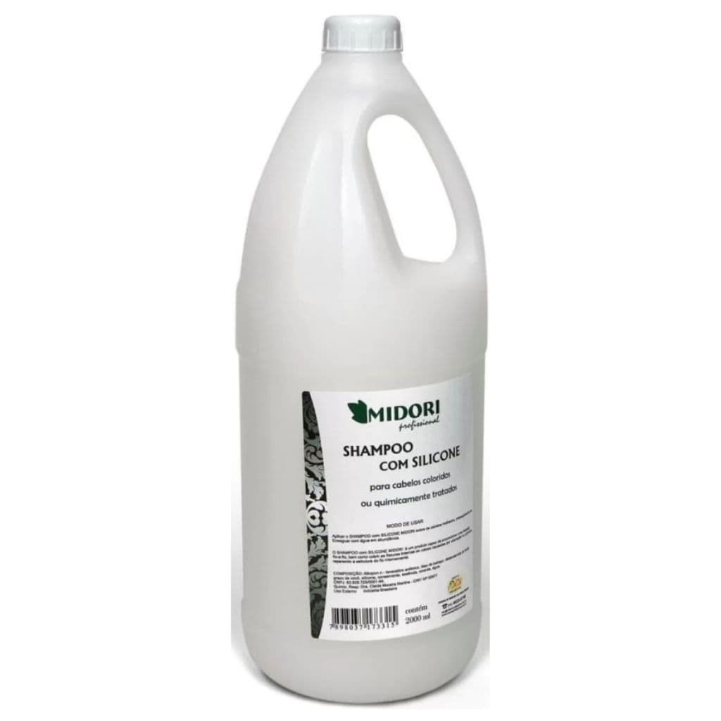 Shampoo com Silicone sem sal hidratante Midori Profissional 2 litros lavatório galão salão de beleza